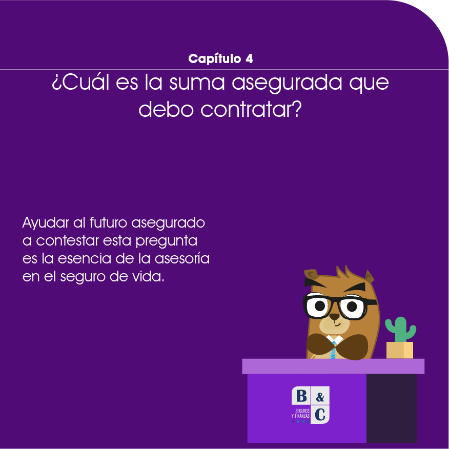 Seguro de Vida: capítulo 4, ¿cuál es la suma asegurada que debo contratar?